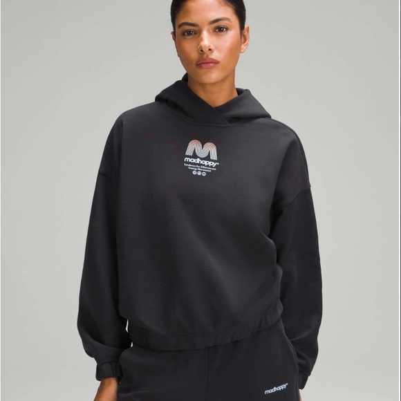 Lululemon x Madhappy Relaxed Cropped Black Hoodie Women’s Size 4 - Picture 1 of 6